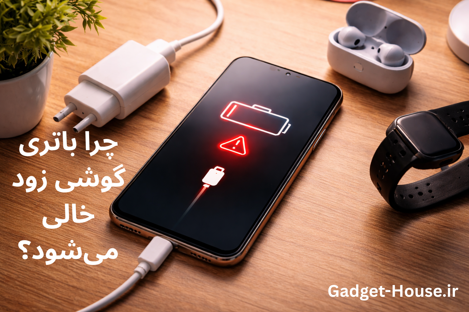 چرا باتری گوشی زود خالی می‌شود؟ ۷ دلیل رایج و راه‌حل آن
