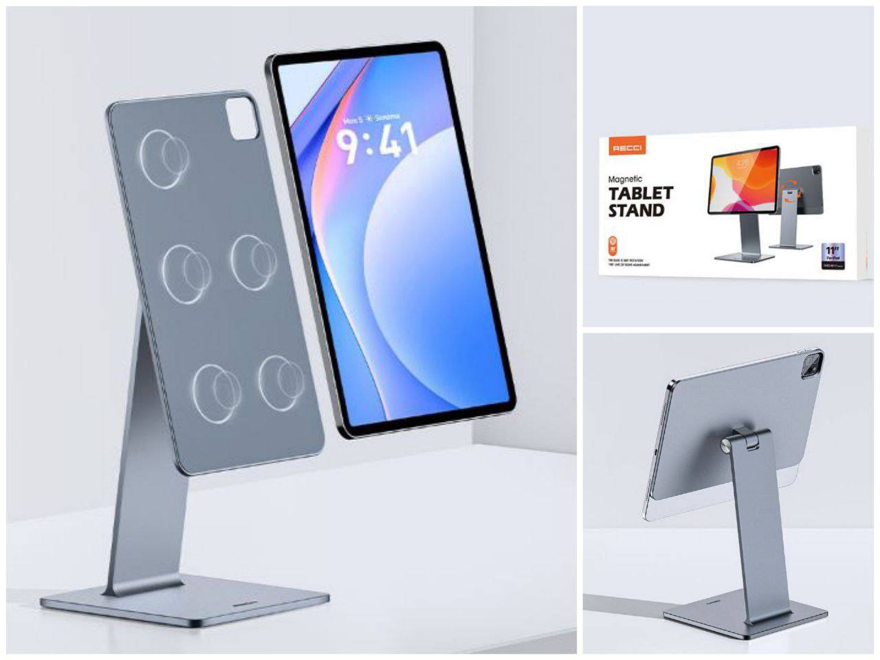 پایه نگهدارنده مگنتی برند Recci مناسب برای iPad 10.9 اینچی و iPad pro11