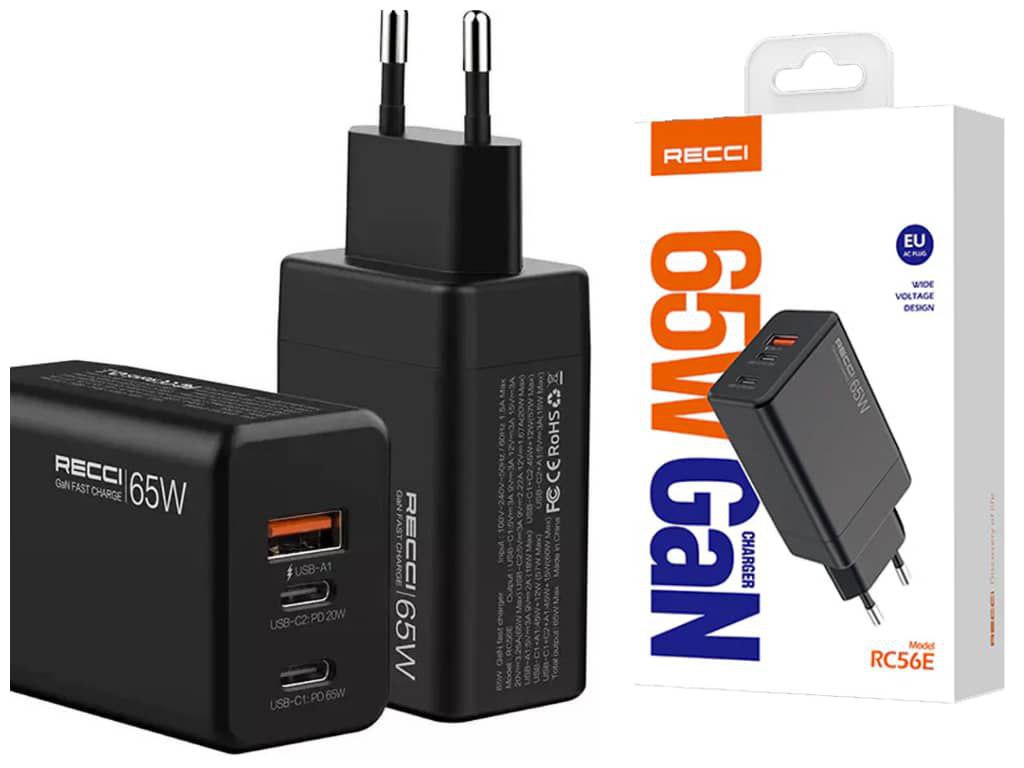 شارژر دیواری 65 وات برند RECCI